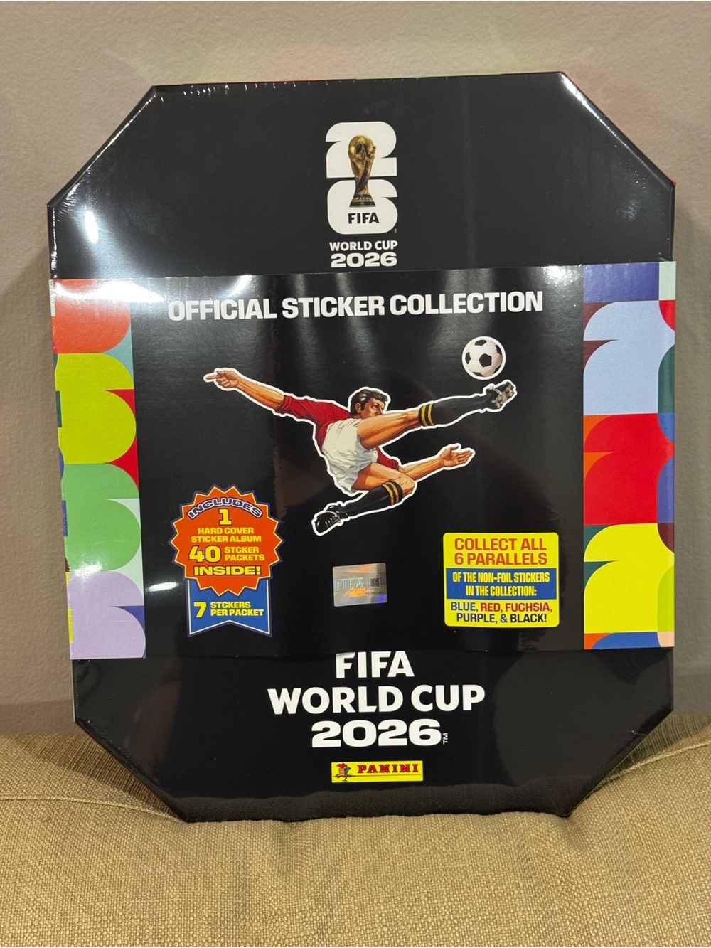 2026 panini soccer FIFA World Cup sticker stadium box